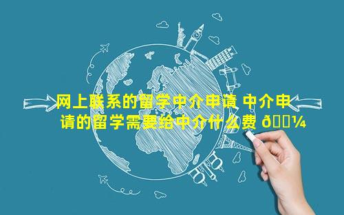 网上联系的留学中介申请 中介申请的留学需要给中介什么费 🌼 用